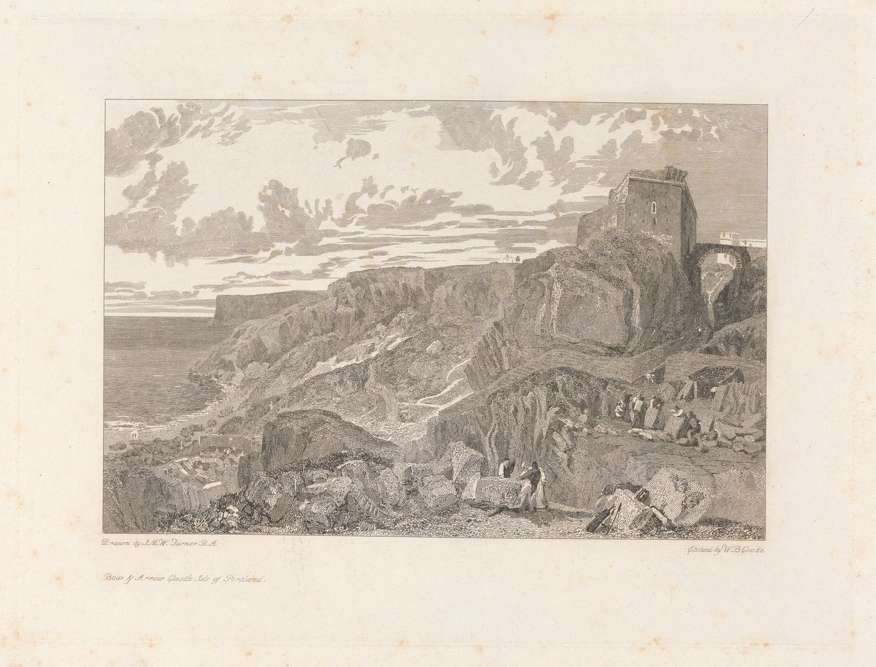 Bow and Arrow Castle, Isle of Portland alkotó: William Bernard Cooke