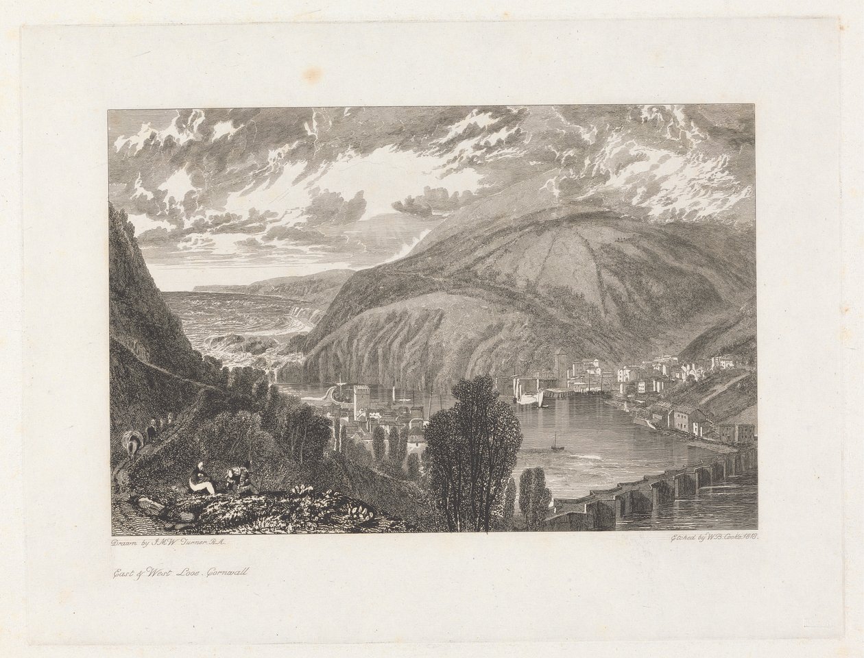 East & West Looe, Cornwall alkotó: William Bernard Cooke