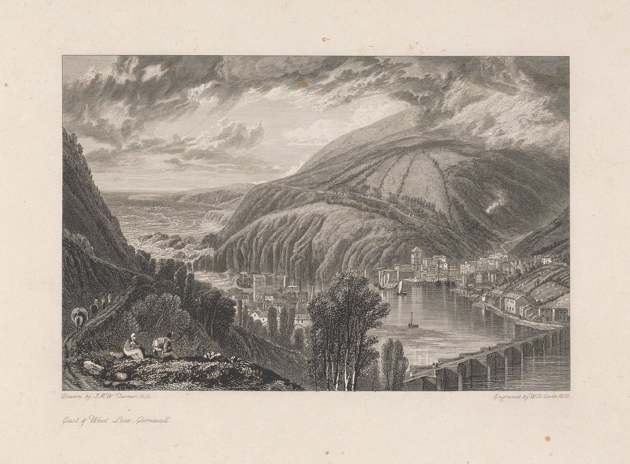 East & West Looe, Cornwall alkotó: William Bernard Cooke