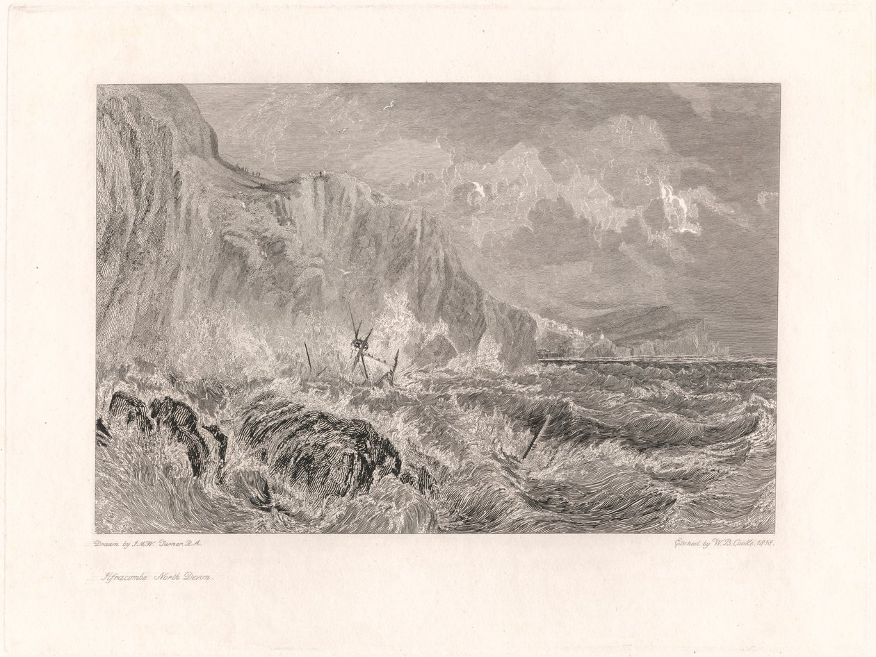 Illfracombe, Észak-Devon alkotó: William Bernard Cooke
