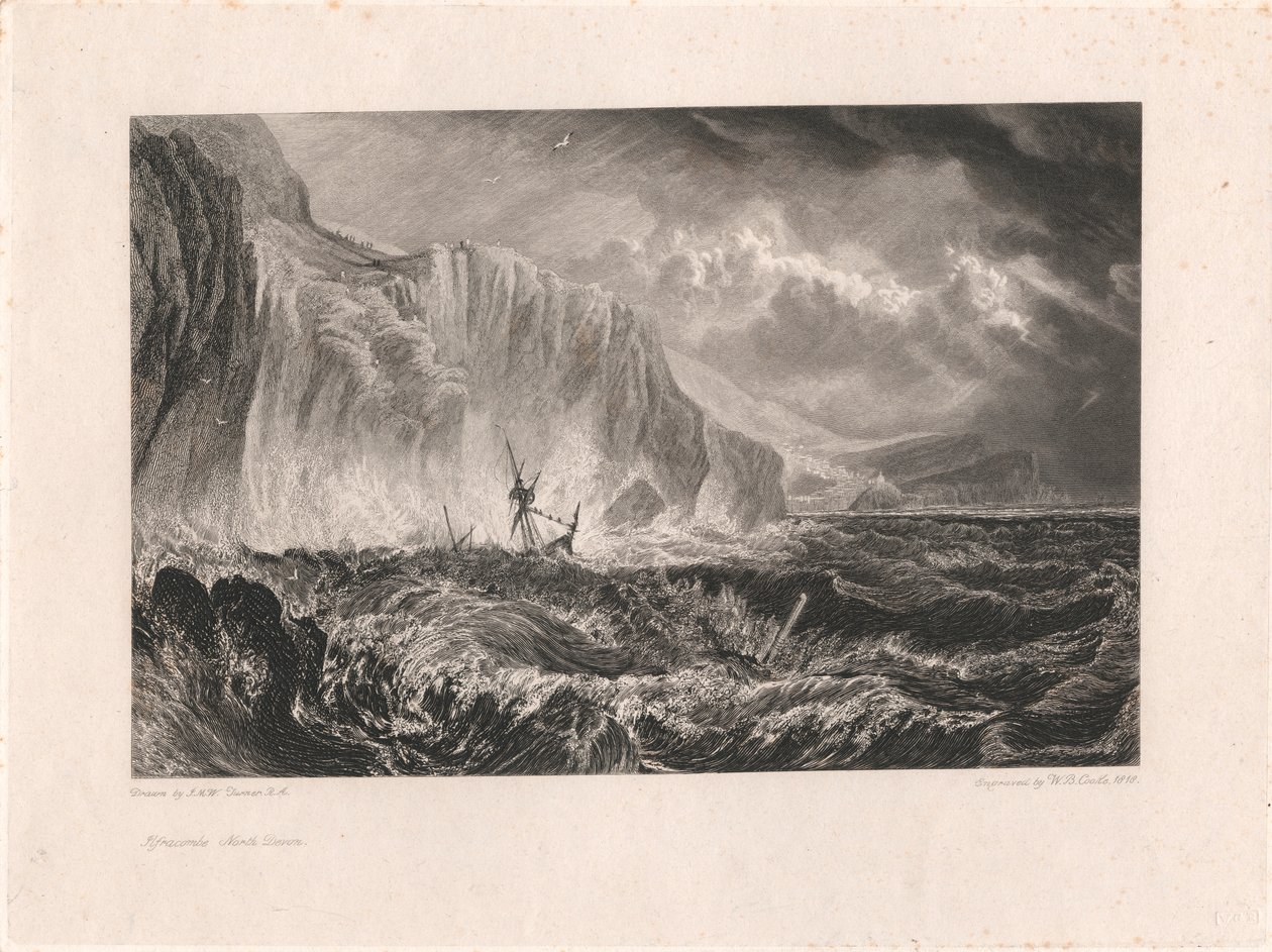 Illfracombe, Észak-Devon alkotó: William Bernard Cooke