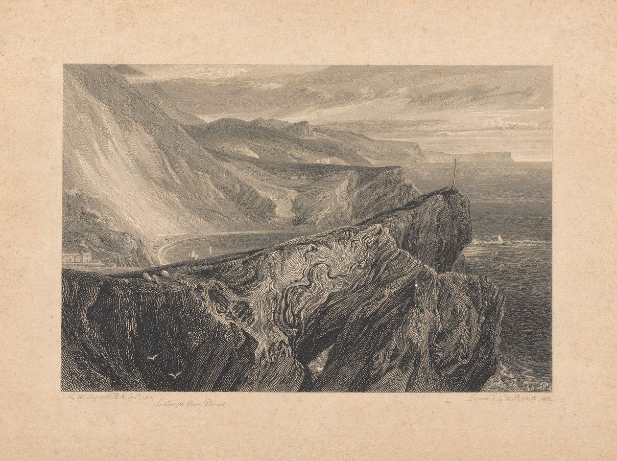 Lulworth Cove, Dorset alkotó: William Bernard Cooke