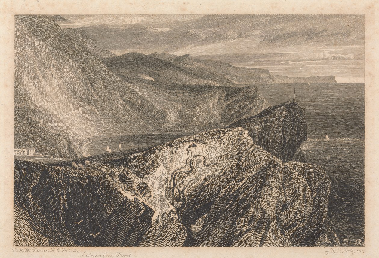 Lulworth Cove, Dorset alkotó: William Bernard Cooke