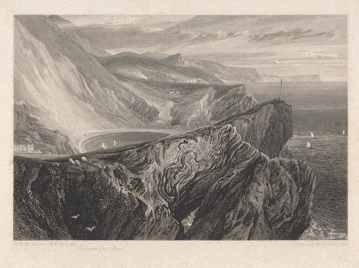 Lulworth Cove, Dorsetshire alkotó: William Bernard Cooke