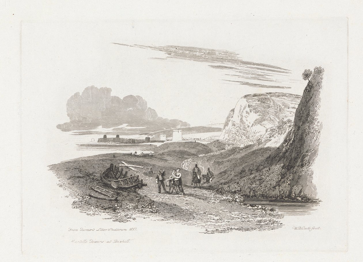 Martello tornyok Bexhillben alkotó: William Bernard Cooke