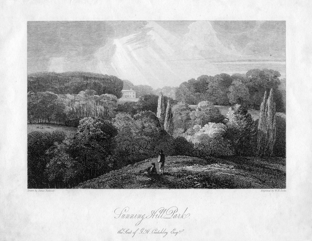 Sunninghill Park, Berkshire, 1813 alkotó: William Bernard Cooke