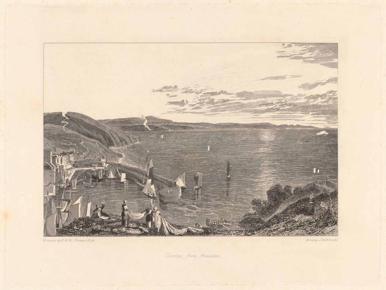 Torbay Brixhamből alkotó: William Bernard Cooke