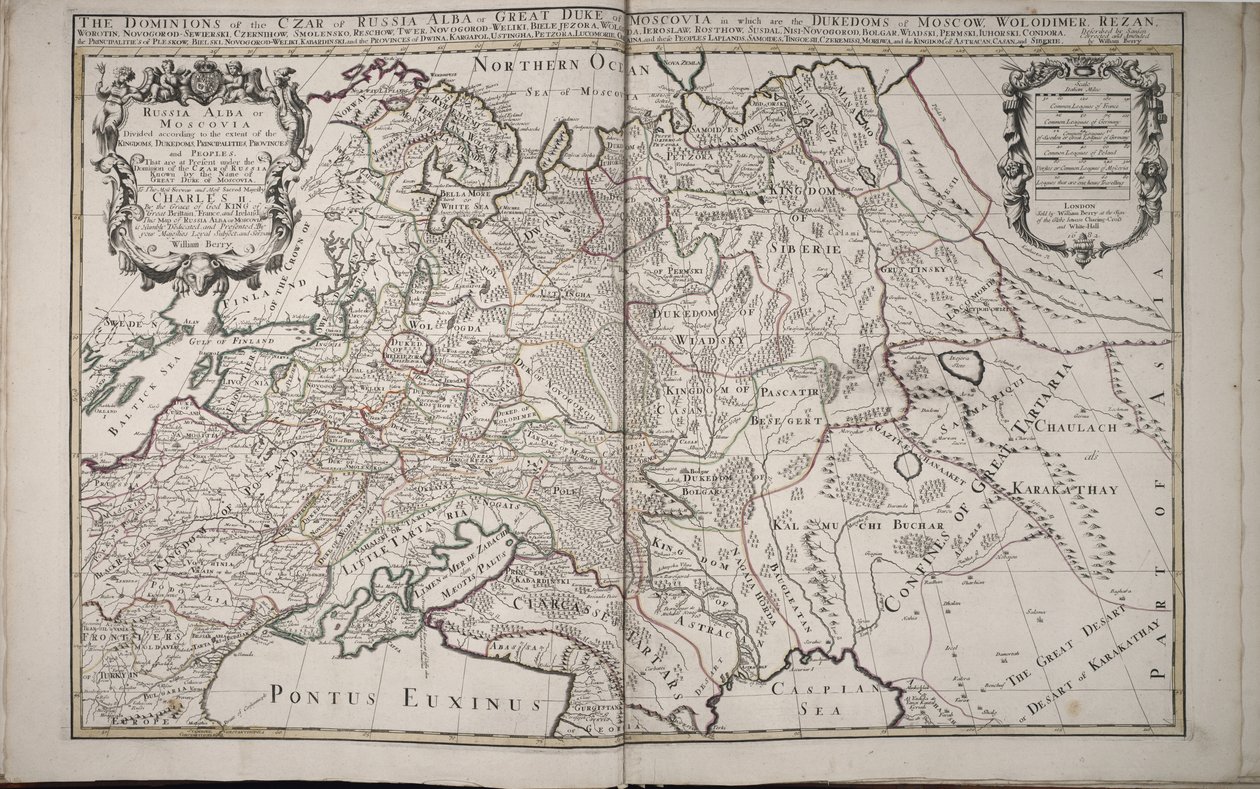 Oroszország Alba vagy Moszkva, 1682 alkotó: William Berry
