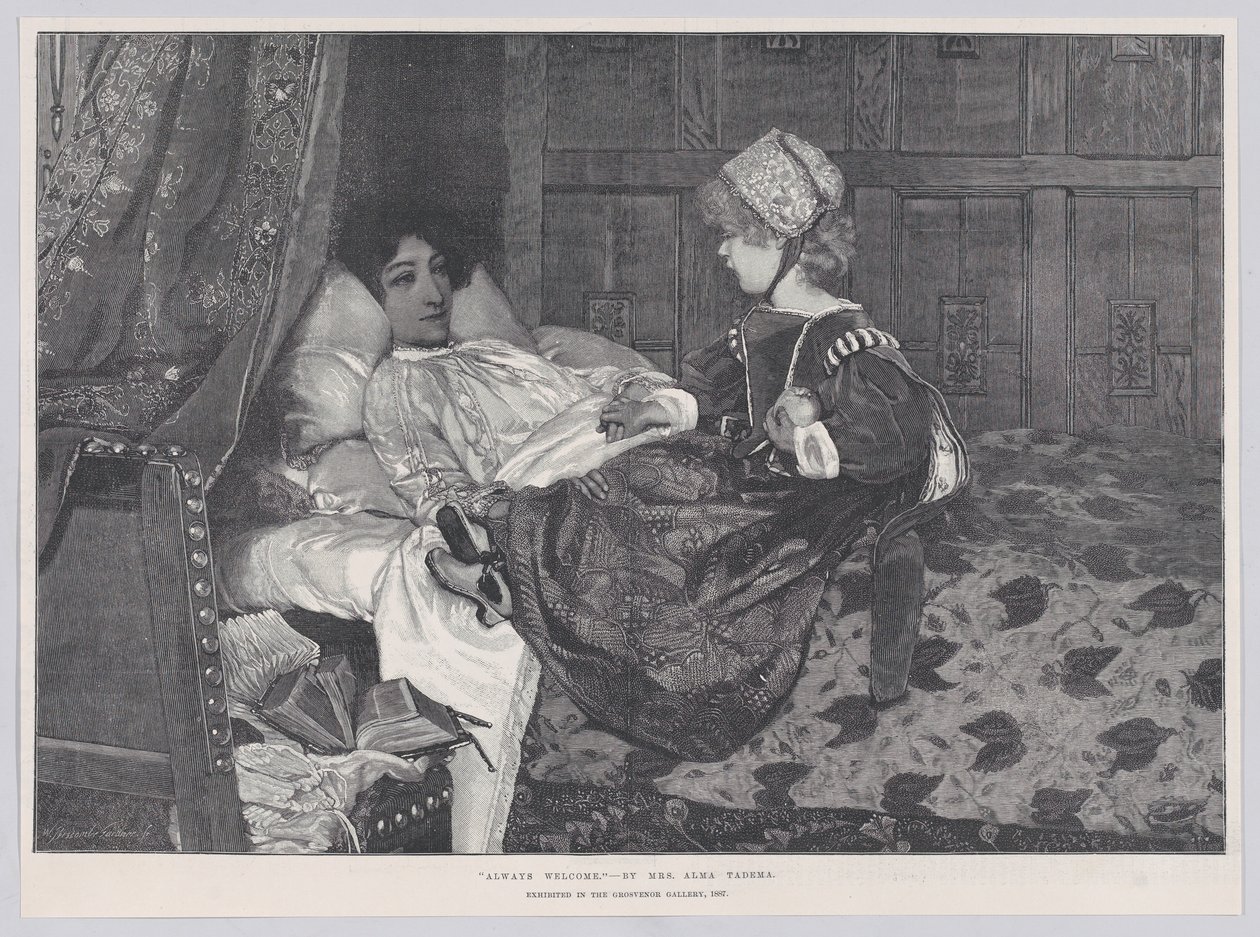 Mindig szívesen, a "The Illustrated London News" című lapból. alkotó: William Biscombe Gardner