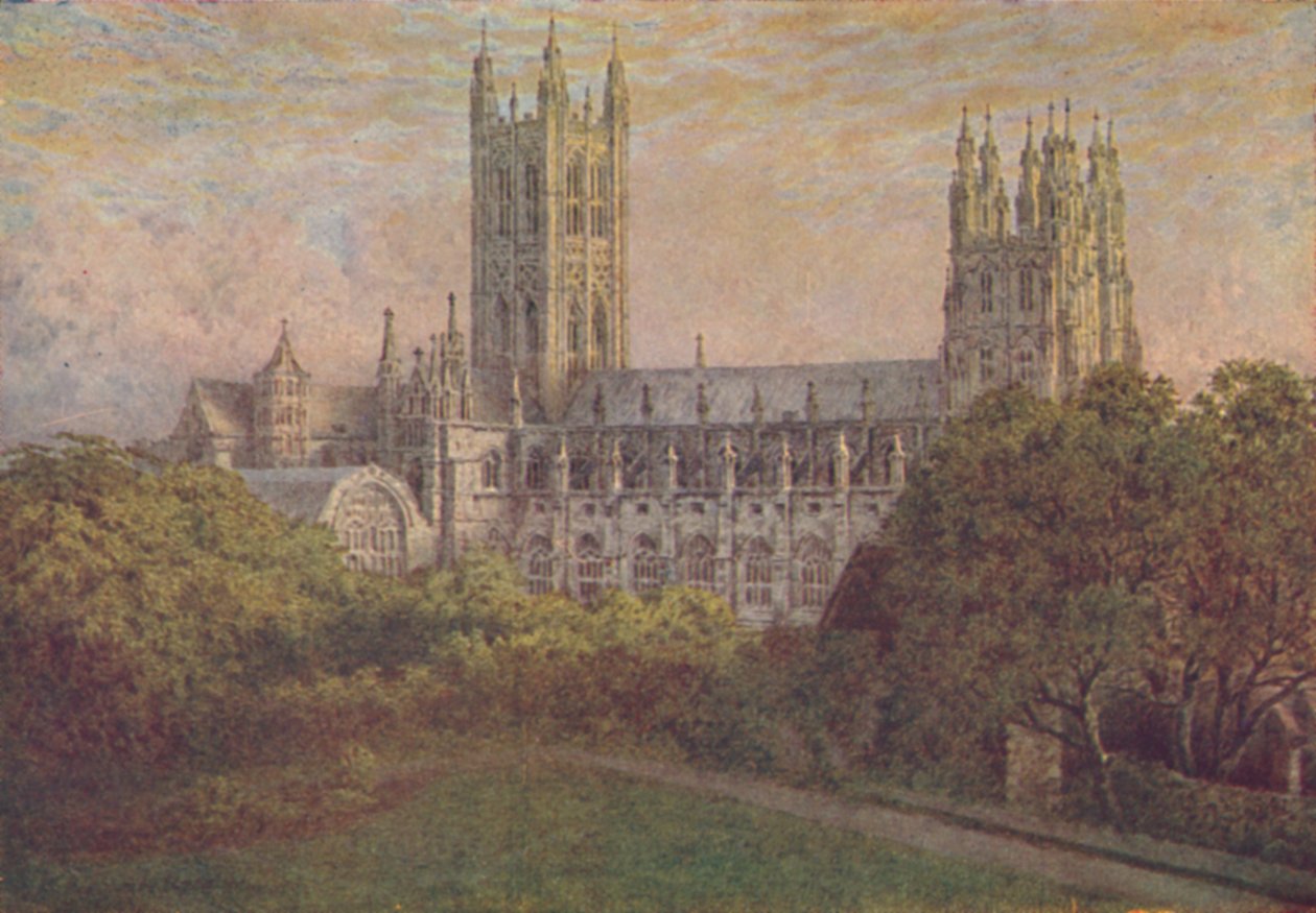 Canterbury katedrális, 1910 alkotó: William Biscombe Gardner