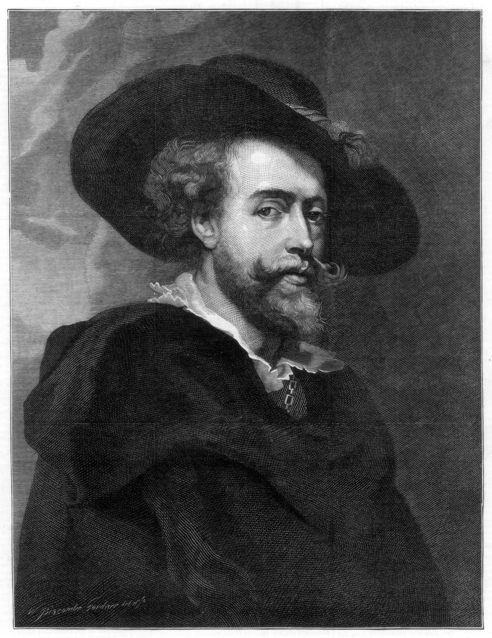 Peter Paul Rubens flamand festő, 1877. alkotó: William Biscombe Gardner