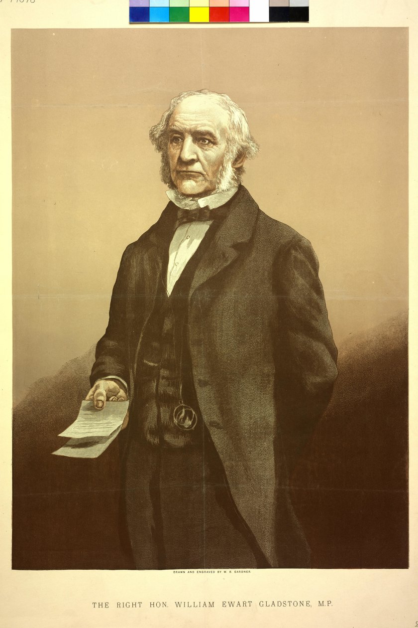 William Gladstone (metszet) alkotó: William Biscombe Gardner