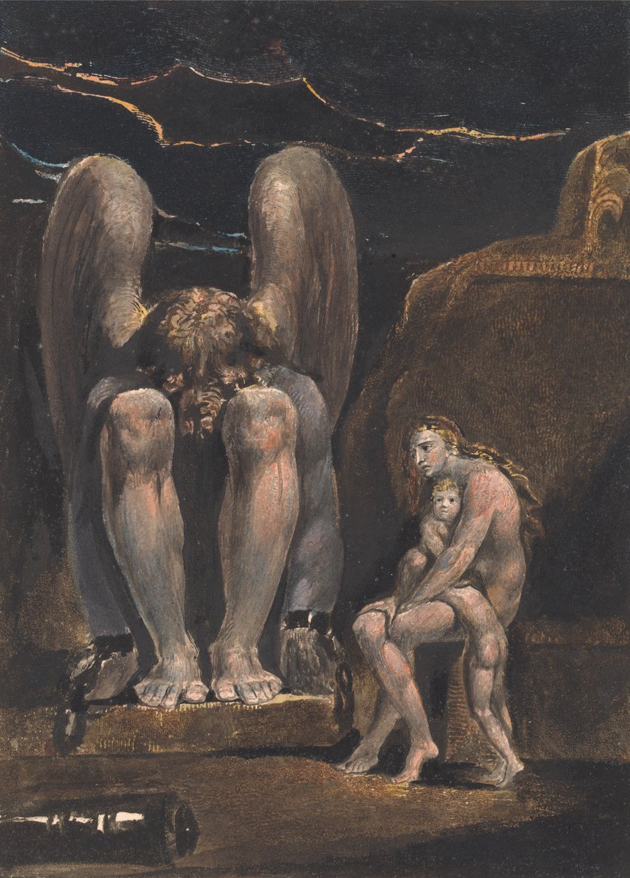Albion angyala; Címlap (1. táblakép) alkotó: William Blake