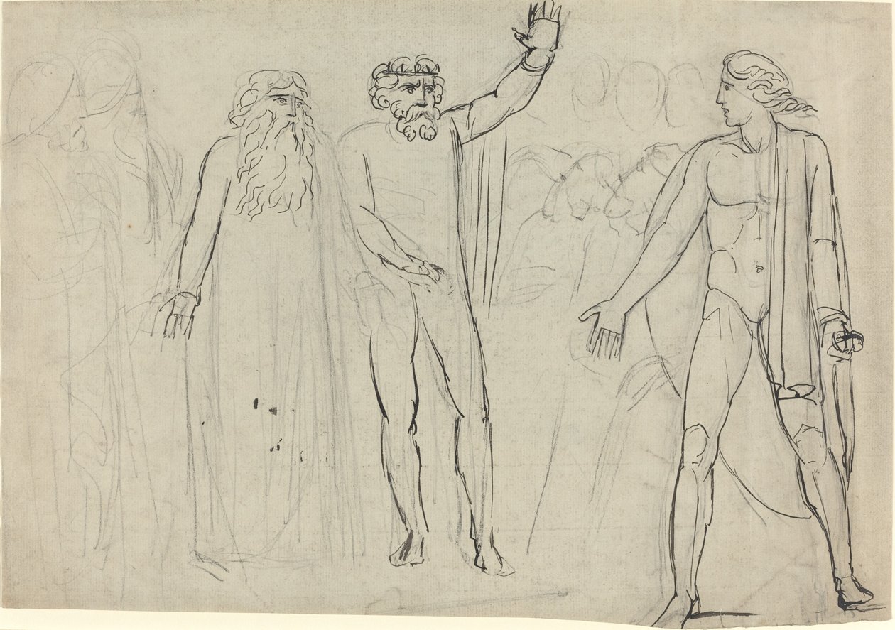 „És monda Saul Dávidnak: Menj, és az Úr legyen veled” [recto] alkotó: William Blake