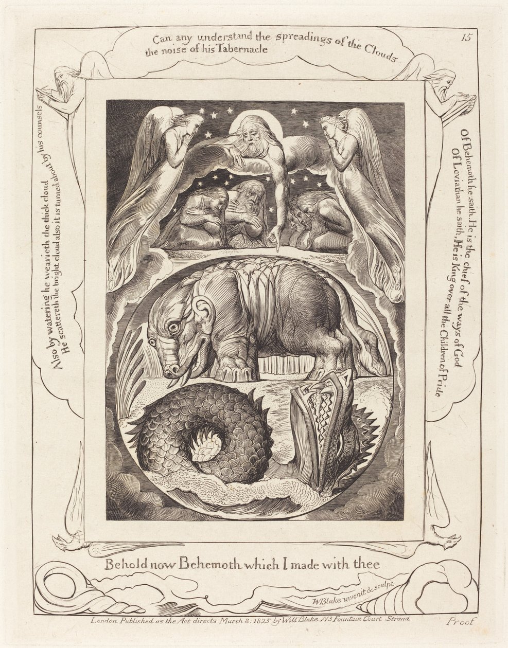 Behemót és Leviatán alkotó: William Blake