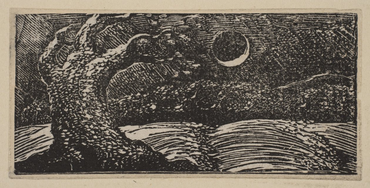 Robbantott fák és lapított termések, a Thorntons Pastorals of Vergil-ből, 1821. alkotó: William Blake