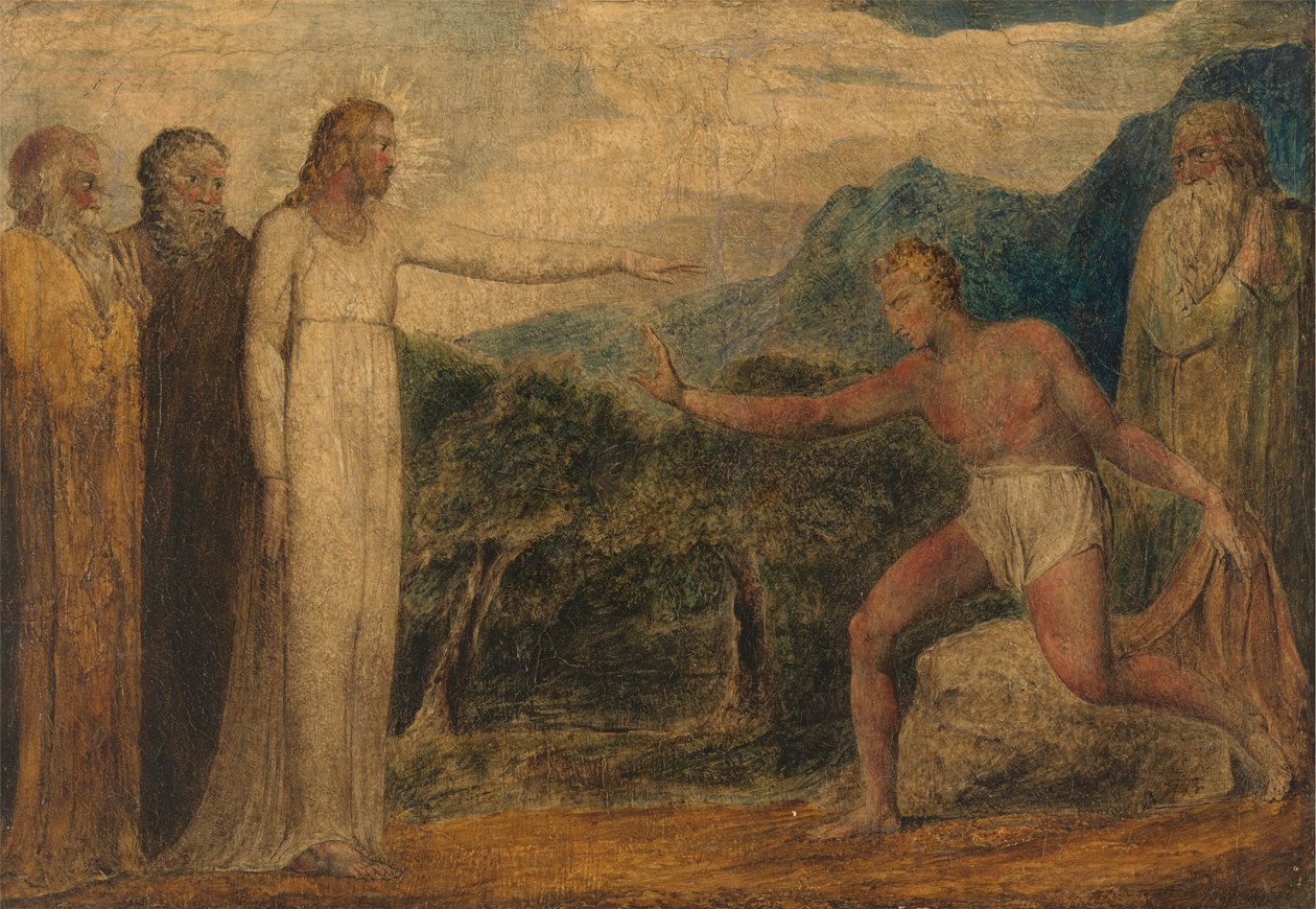 Krisztus látást ad Bartimeusnak alkotó: William Blake