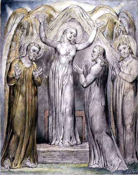 Krisztus visszatér anyjához, illusztráció John Milton 