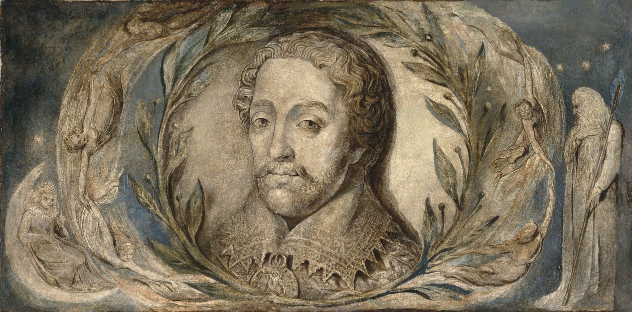 Edmund Spenser, 1800-2003 körül (tempera, vászon) alkotó: William Blake