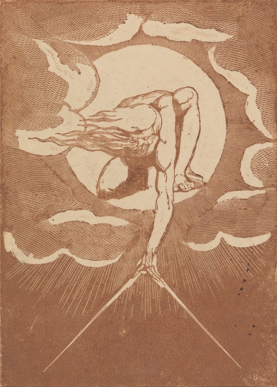 Európa. Prófécia, elülső rész, bizonyíték alkotó: William Blake