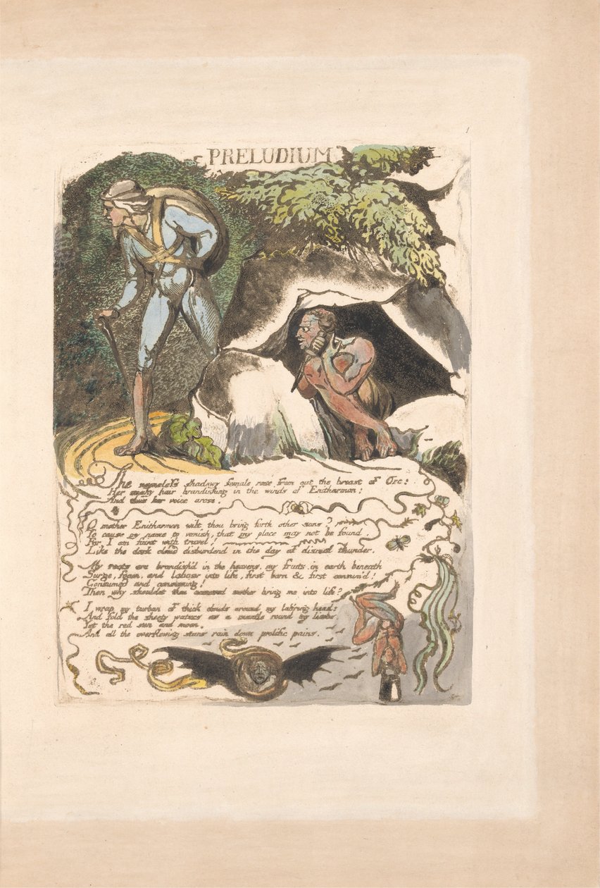 Európa. Egy prófécia, 3. lemez, Preludium alkotó: William Blake