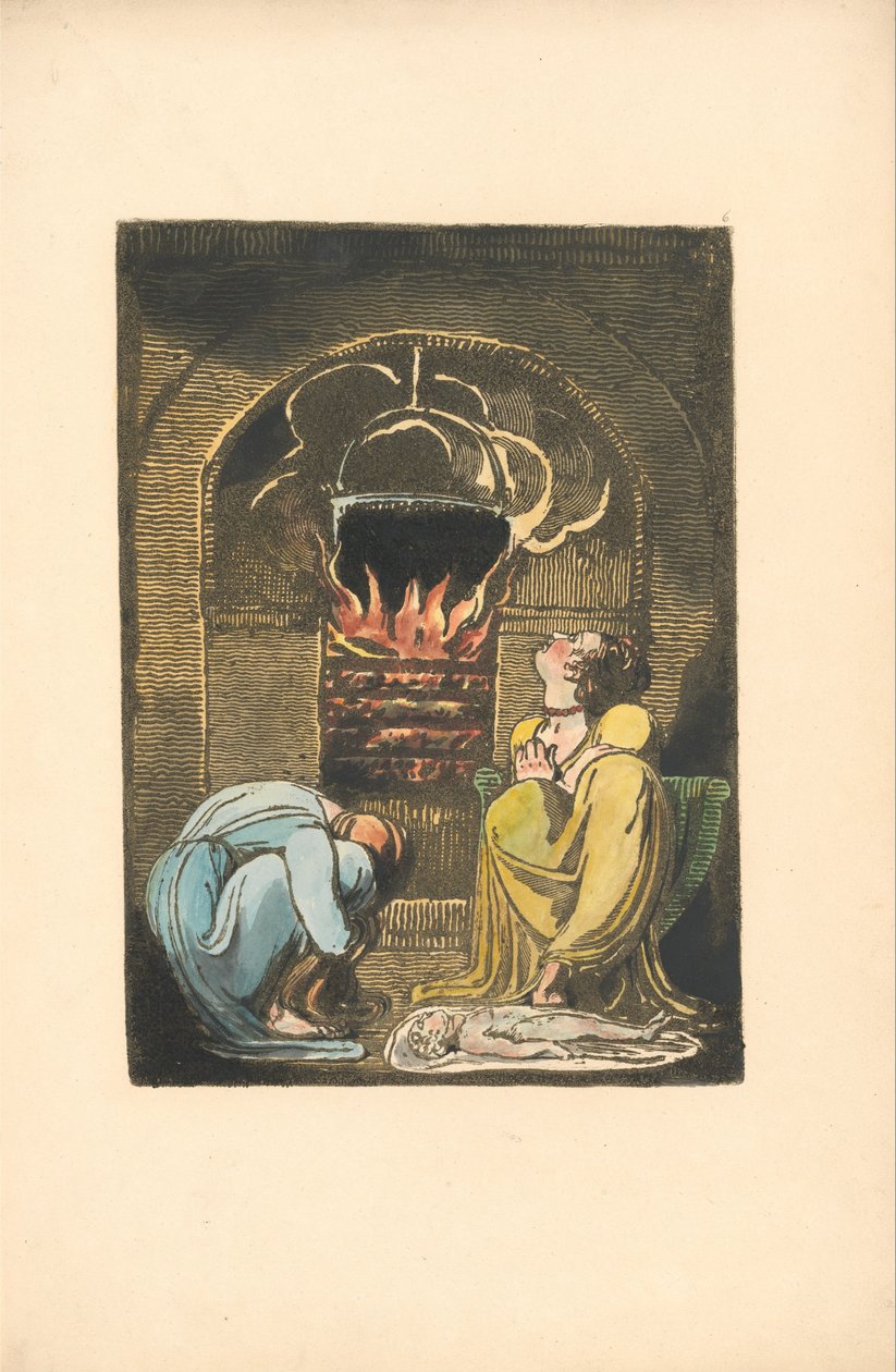 Európa. Egy prófécia, 8. tábla (Bentley 9) alkotó: William Blake