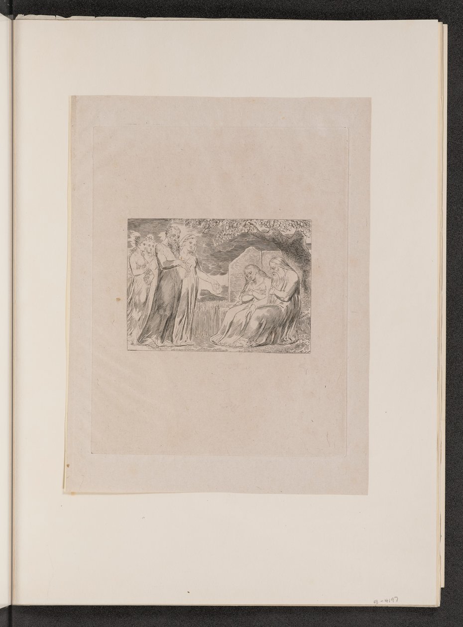 Minden férfi adott neki egy darab pénzt is, 1825. alkotó: William Blake