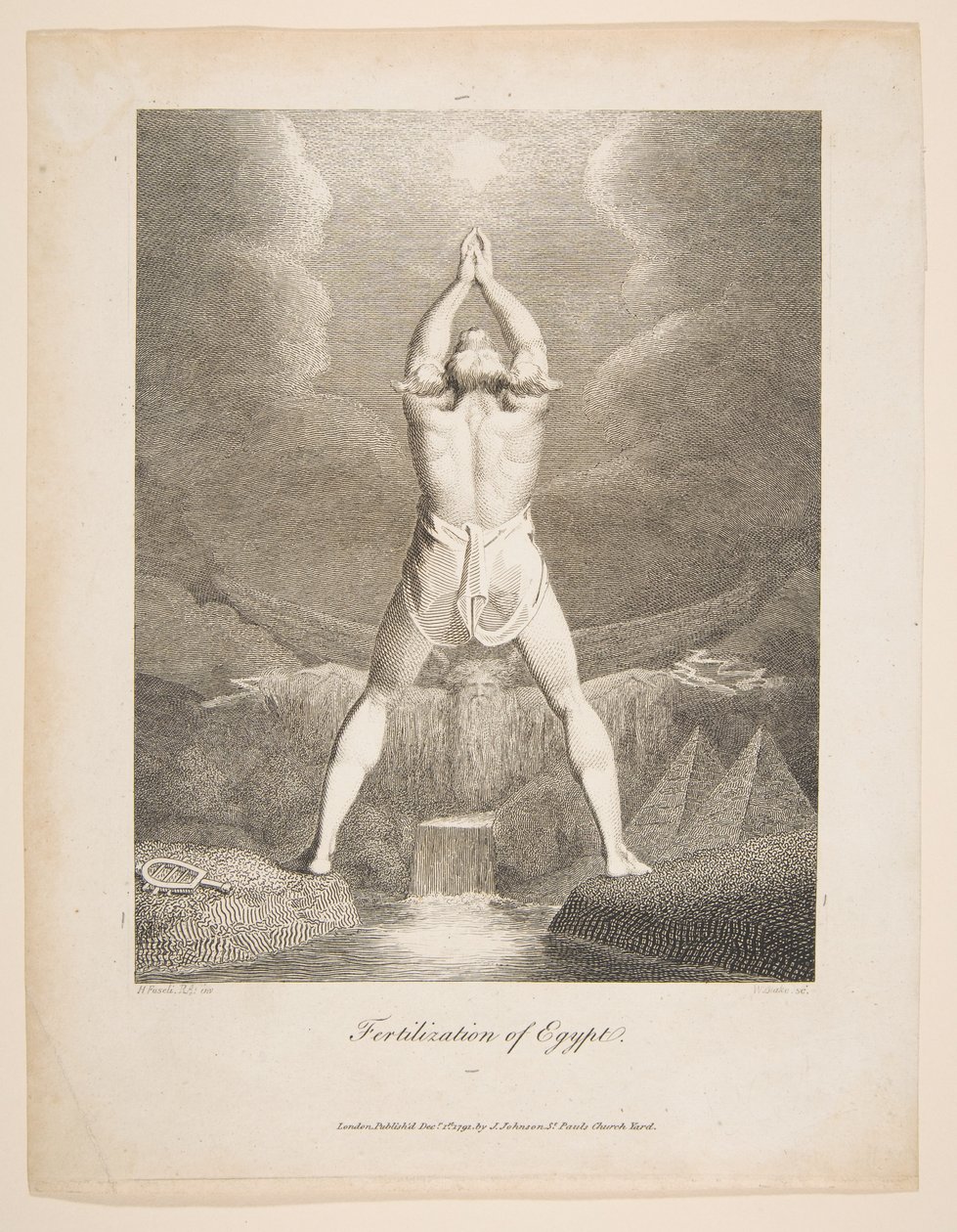 Egyiptom megtermékenyítése Erasmus Darwin, A botanikus kert, 1791. alkotó: William Blake