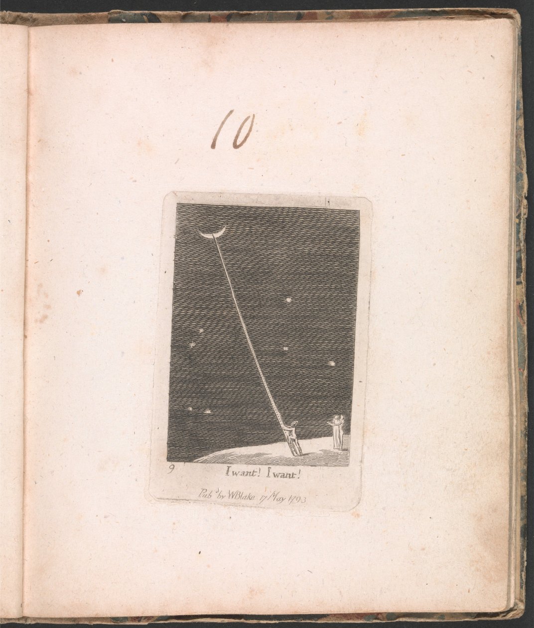 Gyermekeknek. A Paradicsom kapui, 11. tábla, Akarom! Akarom! alkotó: William Blake