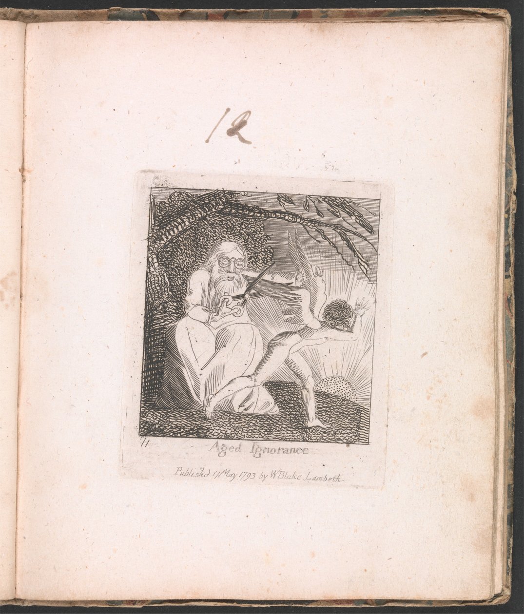 Gyerekeknek. A Paradicsom Kapuja, 13. tábla, Megöregedett tudatlanság alkotó: William Blake