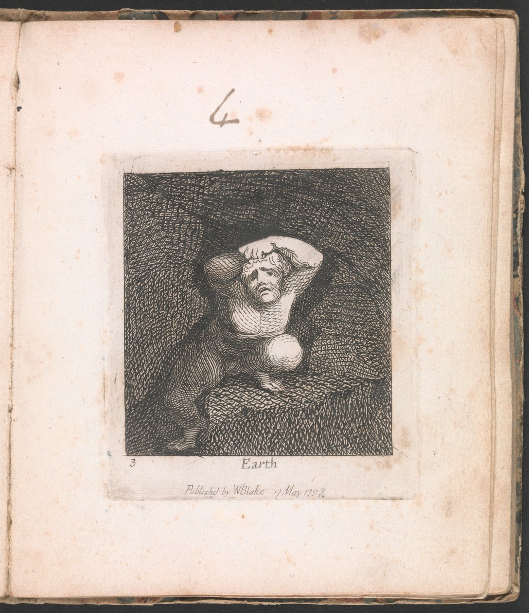 Gyerekeknek. A Paradicsom Kapuja, 5. tábla, "Föld" alkotó: William Blake