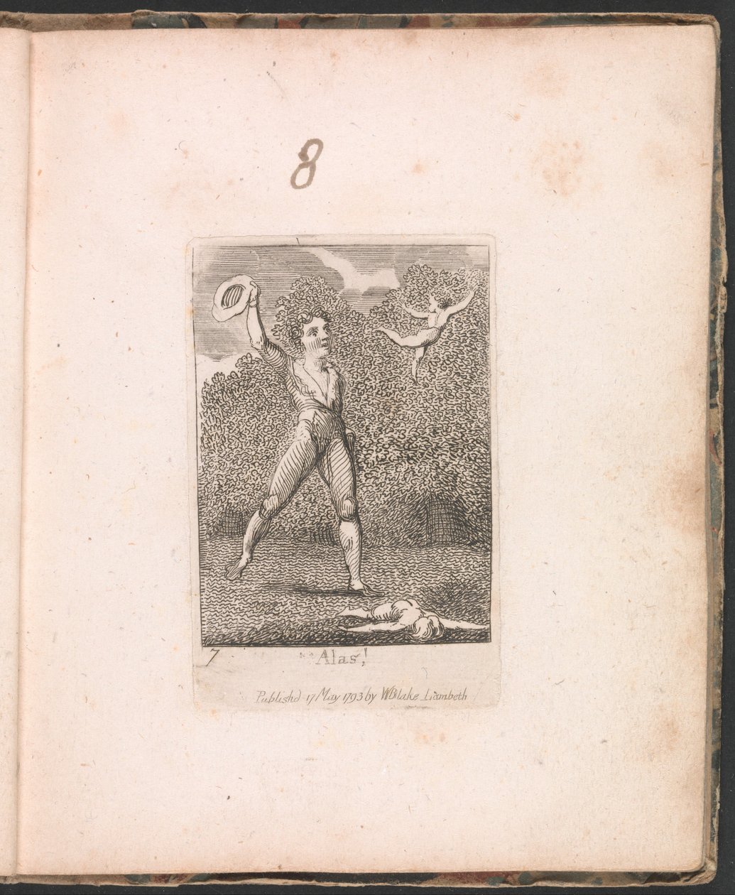 Gyerekeknek. A Paradicsom kapuja, 9. tábla, jaj! alkotó: William Blake