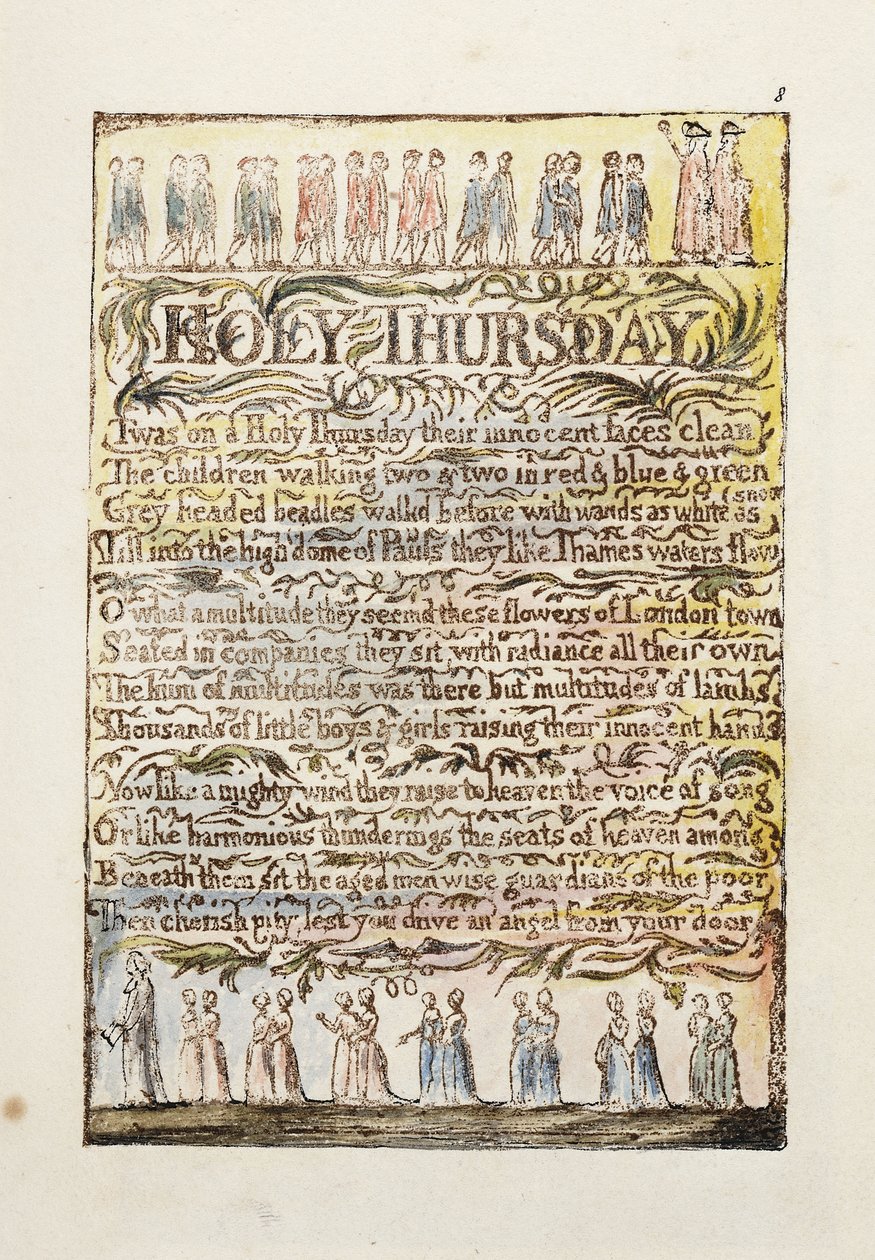 Nagycsütörtök, 1789 alkotó: William Blake