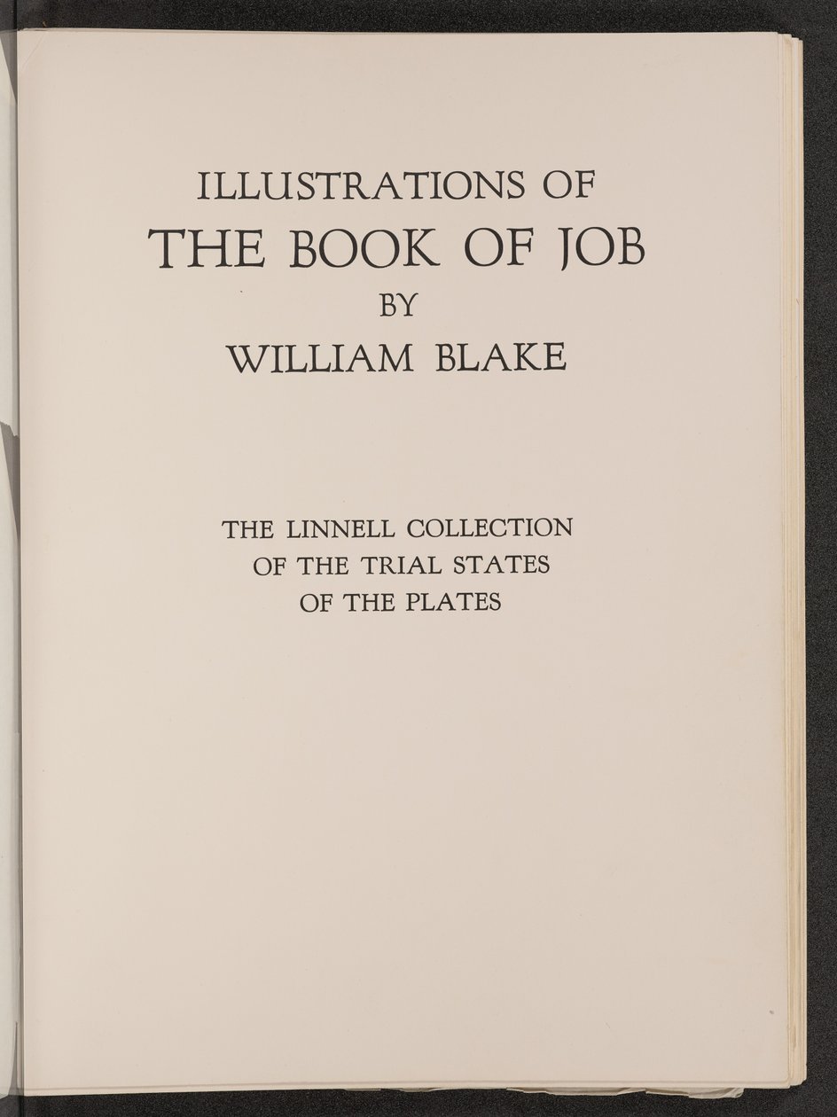 Illusztrációk a Jób könyvéhez: A lemezek próbaállapotainak Linnell-gyűjteménye alkotó: William Blake