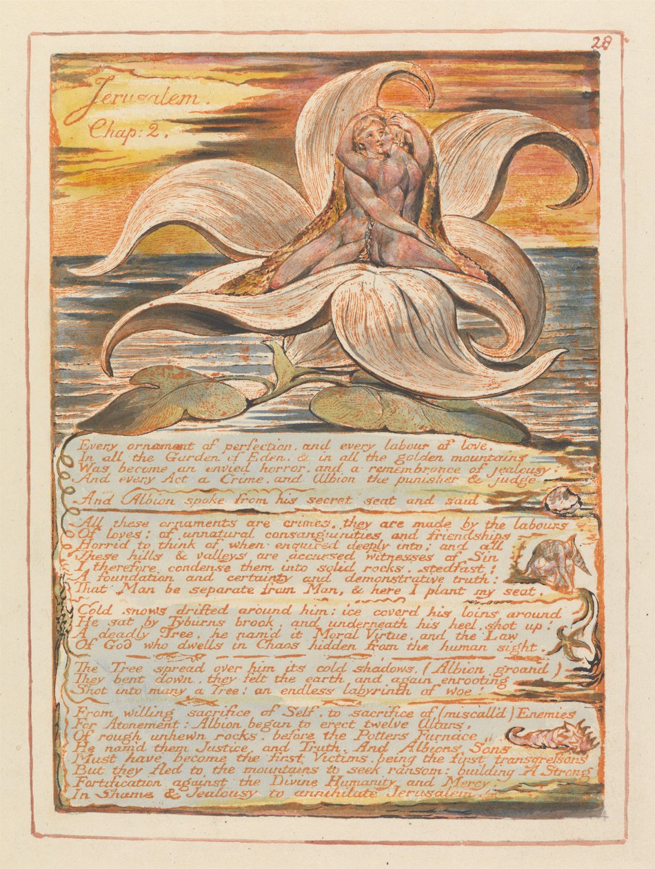 Jerusalem, Kapitel 2. Jeder Schmuck der Vollkommenheit... (Platte 28) alkotó: William Blake