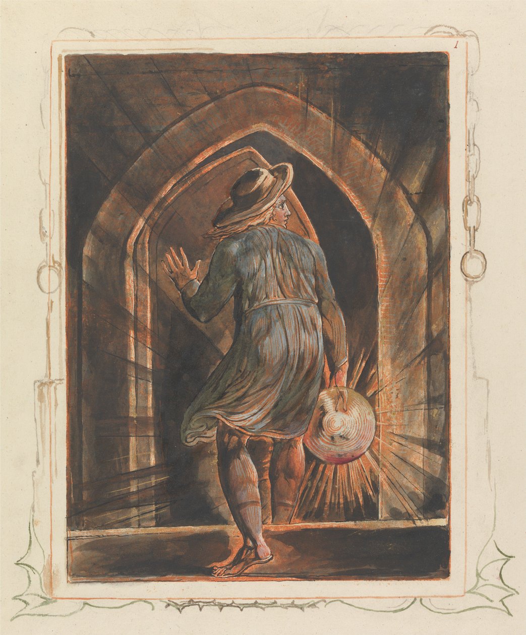 Jeruzsálem, előzéklap (1. tábla) alkotó: William Blake