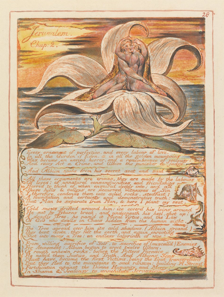 Jeruzsálem, 28. tábla, Jeruzsálem, fejezet. 2 .... alkotó: William Blake