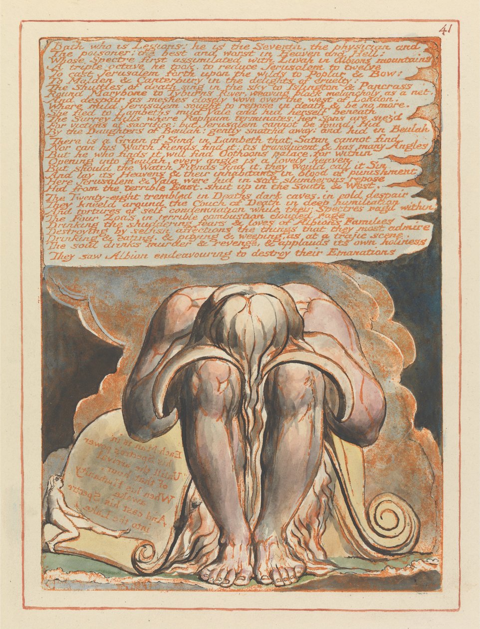 Jeruzsálem, 41. tábla, Bath, aki a légiók... alkotó: William Blake