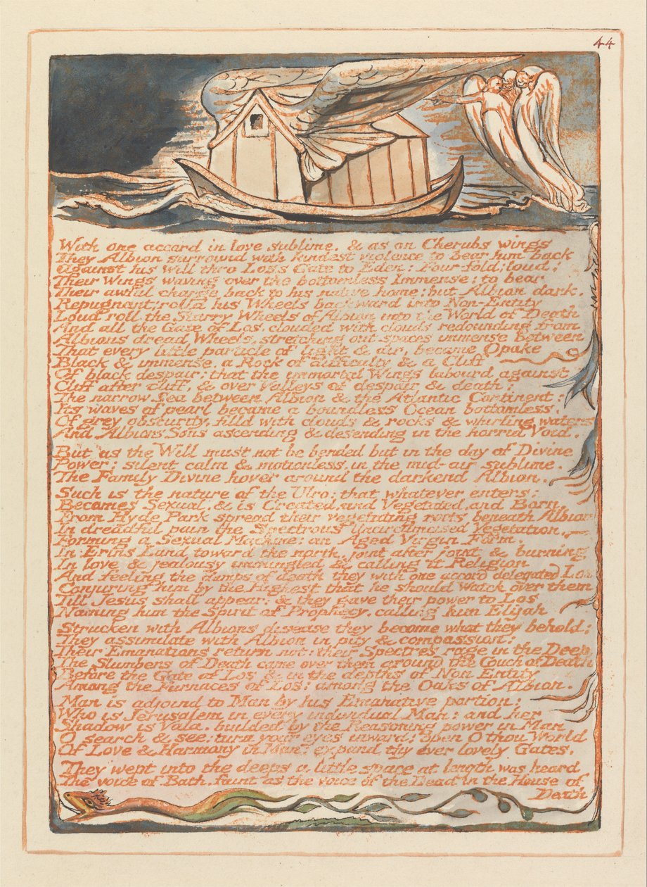 Jeruzsálem, 44. tábla, Egy egyetértéssel.... alkotó: William Blake