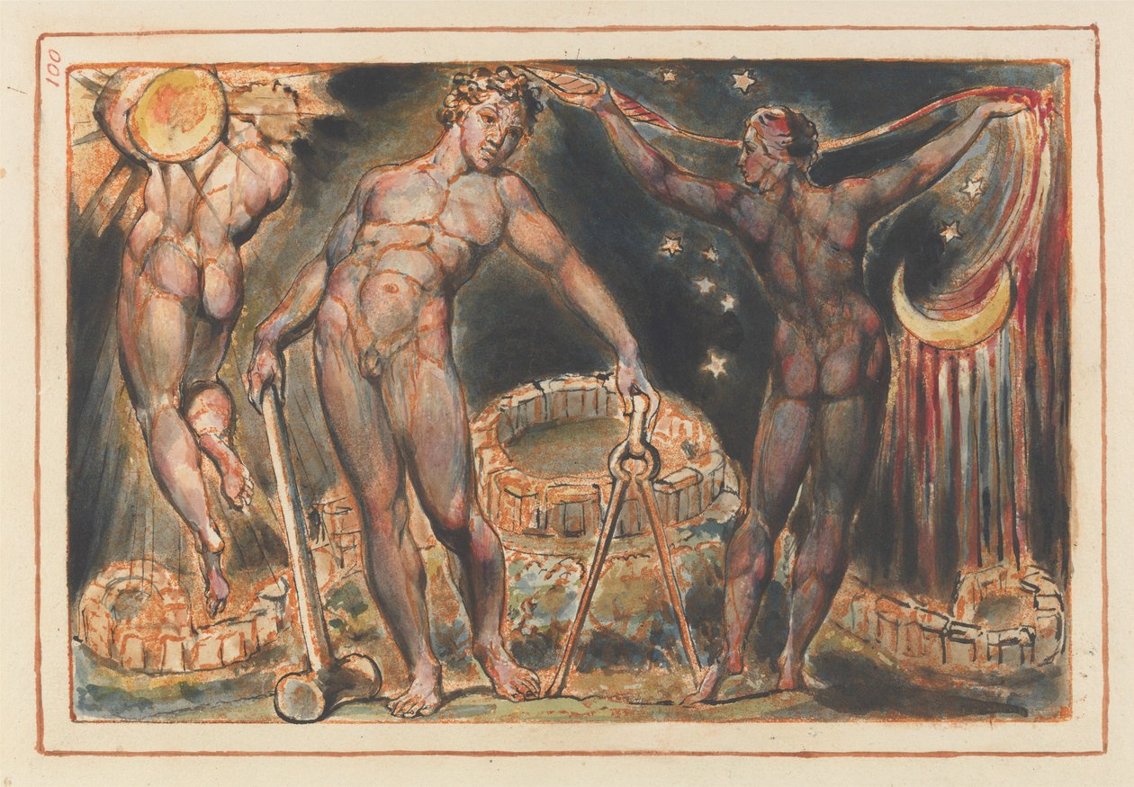 Jeruzsálem, záróillusztráció (100. táblázat) alkotó: William Blake
