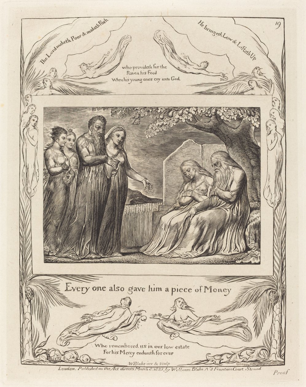 Jótékonysági állás elfogadása alkotó: William Blake