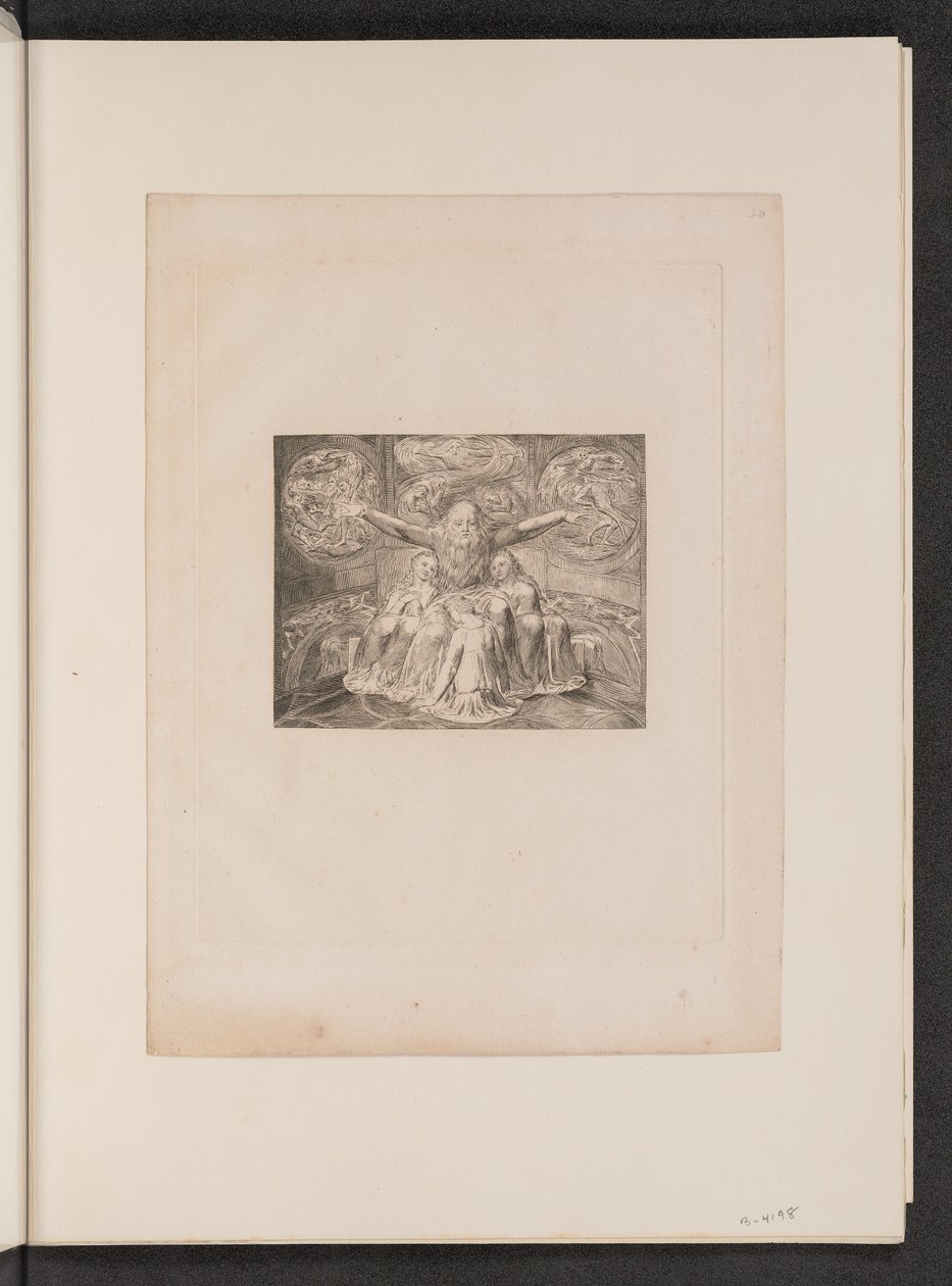 Jób és lányai alkotó: William Blake