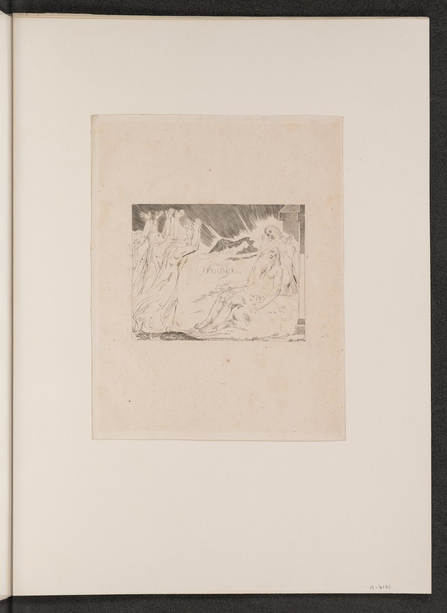 Jób vigasztalói, 1825. alkotó: William Blake