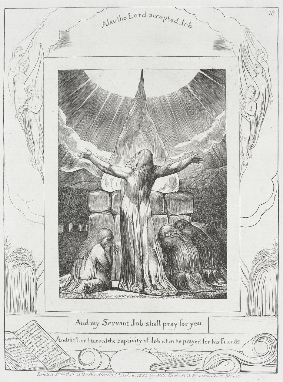 Jób imája meghallgatásra talált alkotó: William Blake