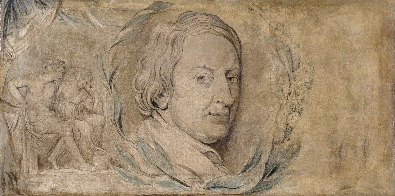 John Dryden, 1800 körül (tempera, vászon) alkotó: William Blake