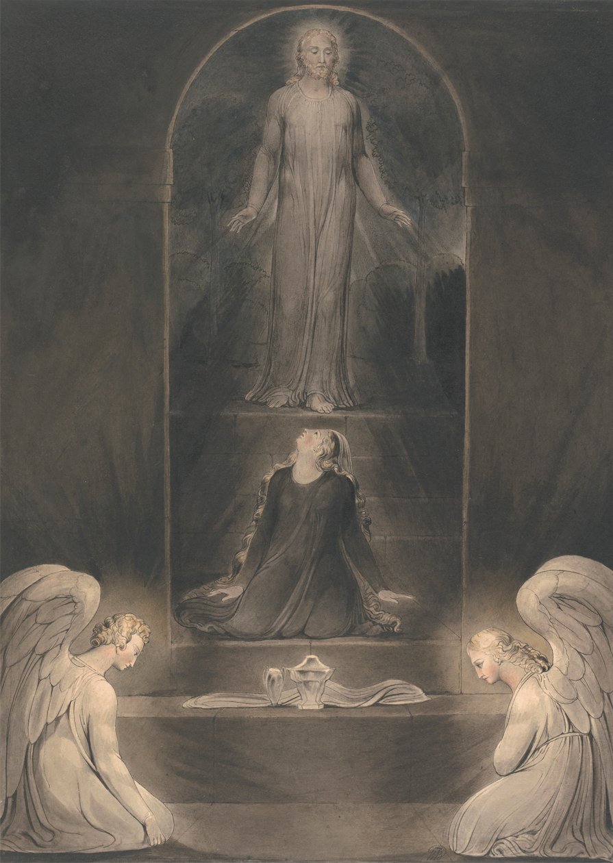 Mária Magdolna a sírnál alkotó: William Blake