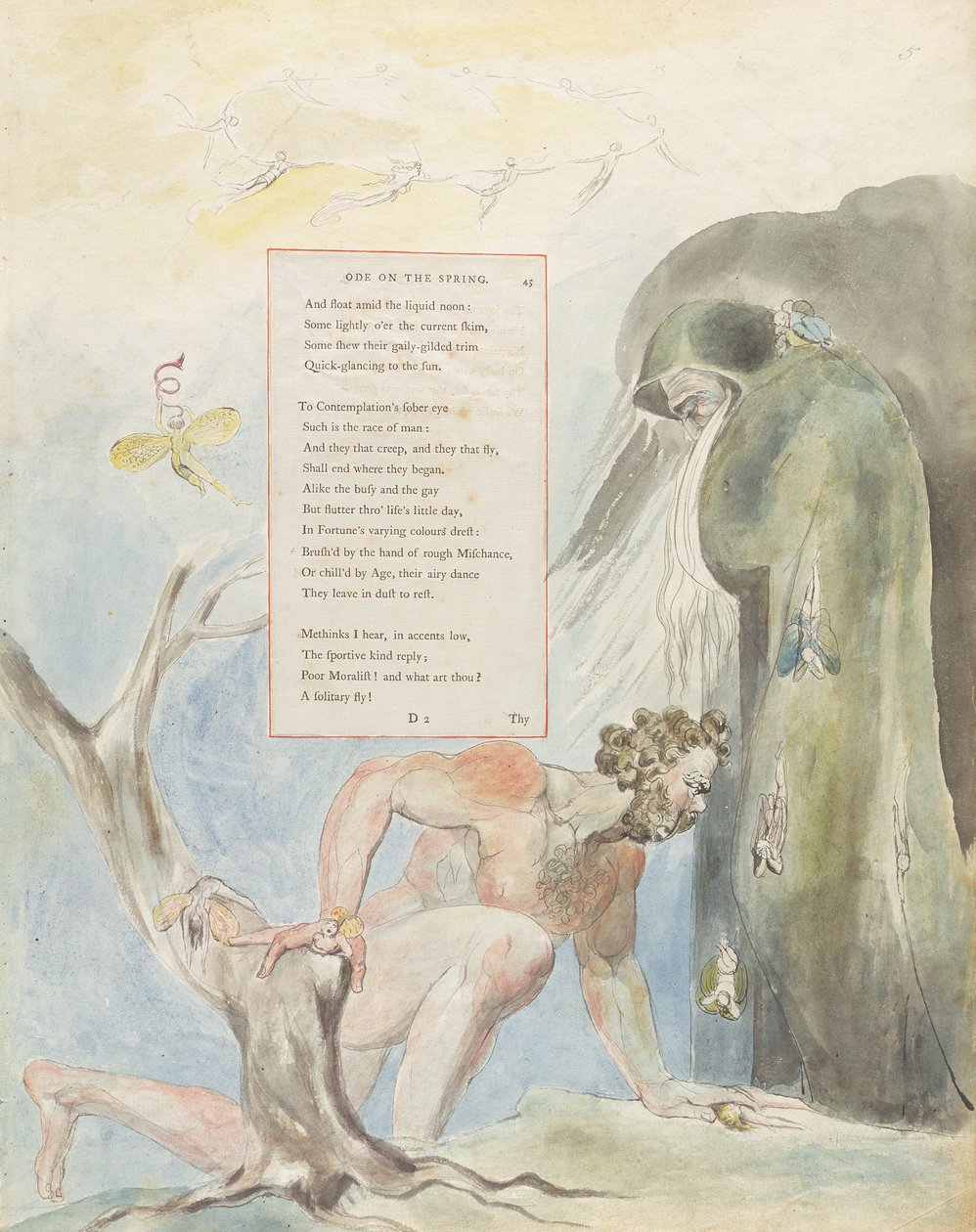 „Óda a tavaszról”, 5. terv a „Thomas Gray költeményeihez” alkotó: William Blake