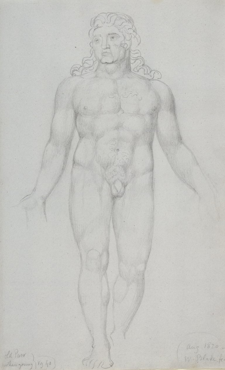 Old Parr fiatalon, 1820 alkotó: William Blake
