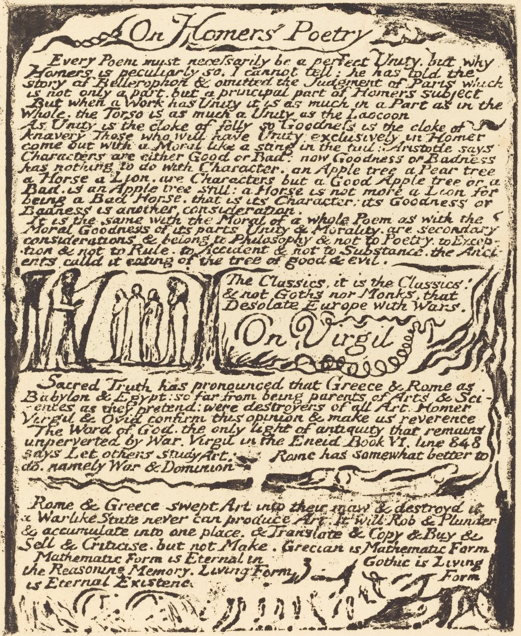 Homérosz költészetéről (és) Vergiliusról alkotó: William Blake