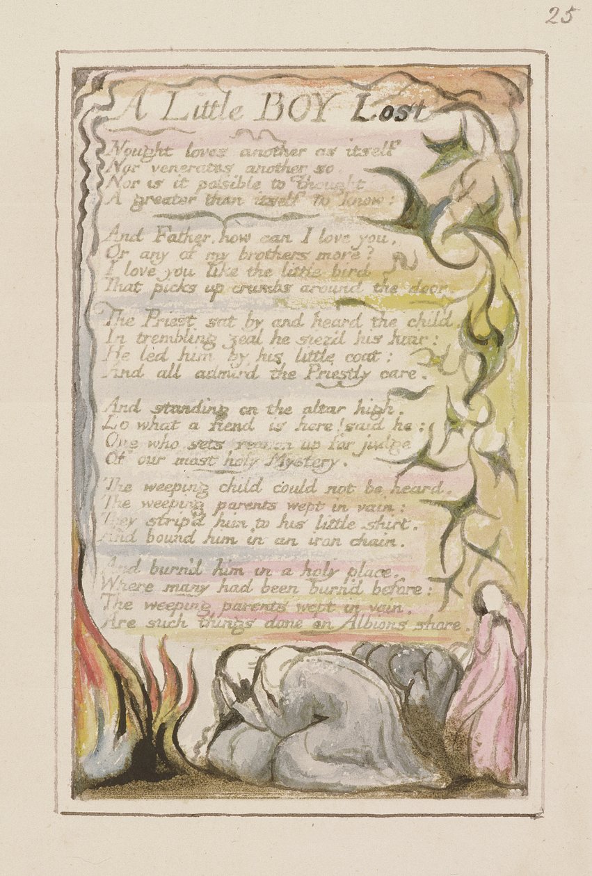 P.124-1950.pt53 Egy elveszett kisfiú: 53. lemez a Songs of Inocence and of Experience-ből (R másolat) 1802-2008 körül (rézkarc, tinta és wc) alkotó: William Blake